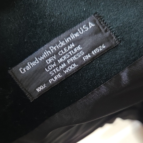 Elegant Vintage Black Wool Alorna Coat - Picture 4 of 5